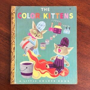 Vintage Little Golden Book THE COLOR KITTENS 1949